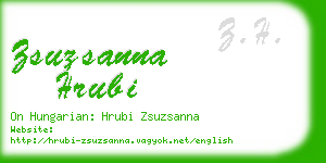 zsuzsanna hrubi business card